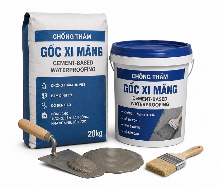 Chống thấm gốc xi măng – Vữa chống thấm cho công trình